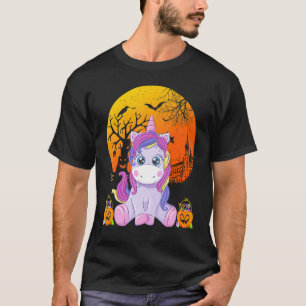 T-shirt Cute Halloween Chemises Filles Femmes Witchy Unico