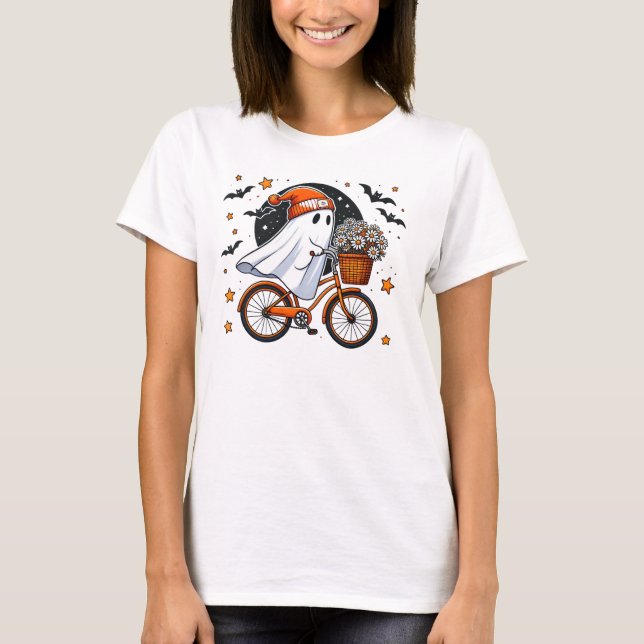T-shirt Cute Halloween Fantôme Femme Halloween (Devant)