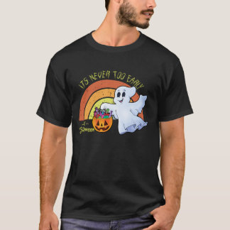 T-shirt Cute Halloween Ghost - Funny Retro Vintage