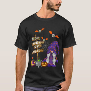 T-shirt Cute Halloween Gnome Éffrayant Trick Ou Treat