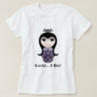 T-shirt Cute Halloween gothique vampire fille je mord