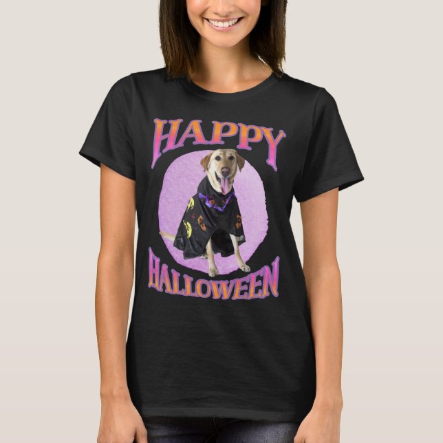 T-shirt Cute Halloween Labrador (Devant)