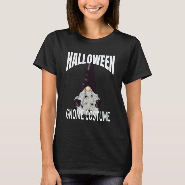 T-shirt Cute Halloween Spider Gnome Costume (Devant)