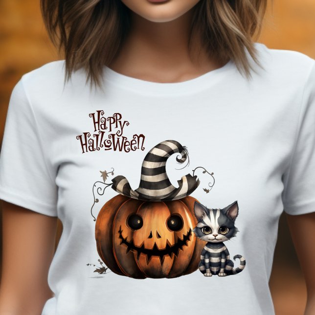 T-shirt Cute Halloween trié Éffrayant Kitten (Créateur téléchargé)