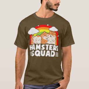 T-shirt Cute Hamsters Squad Colorful Hamsters Guinea Pig H
