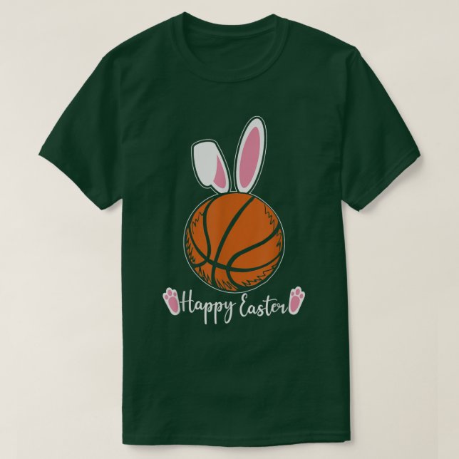 T-shirt Cute Happy Design de Pâques drôle basket-ball  (Design devant)