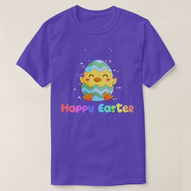 T-shirt Cute Happy Easter Day  0 I Would Chick With Easter (Design devant)