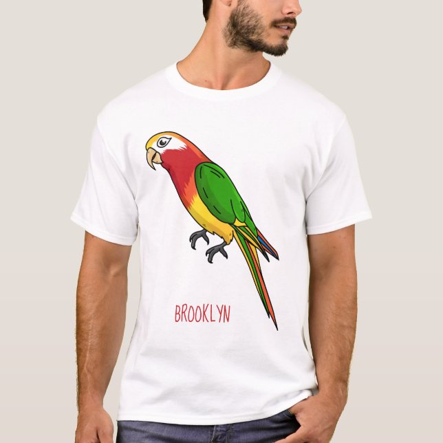 T-shirt Cute happy parrot (Devant)