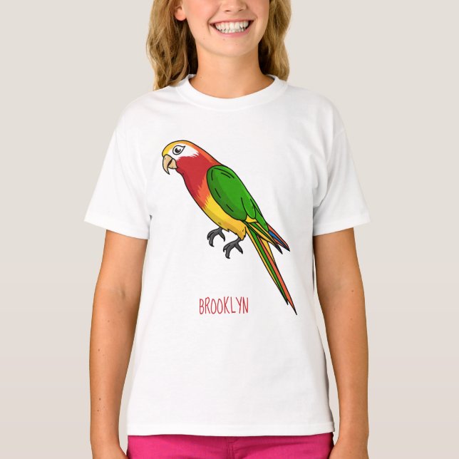 T-shirt Cute happy parrot (Devant)