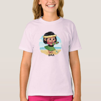 T-shirt Cute Hawaiian Hula Girl