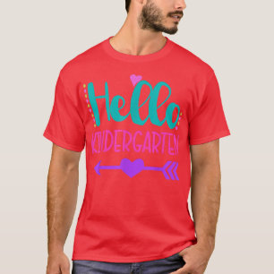T-shirt Cute Hello Kindergarten 
