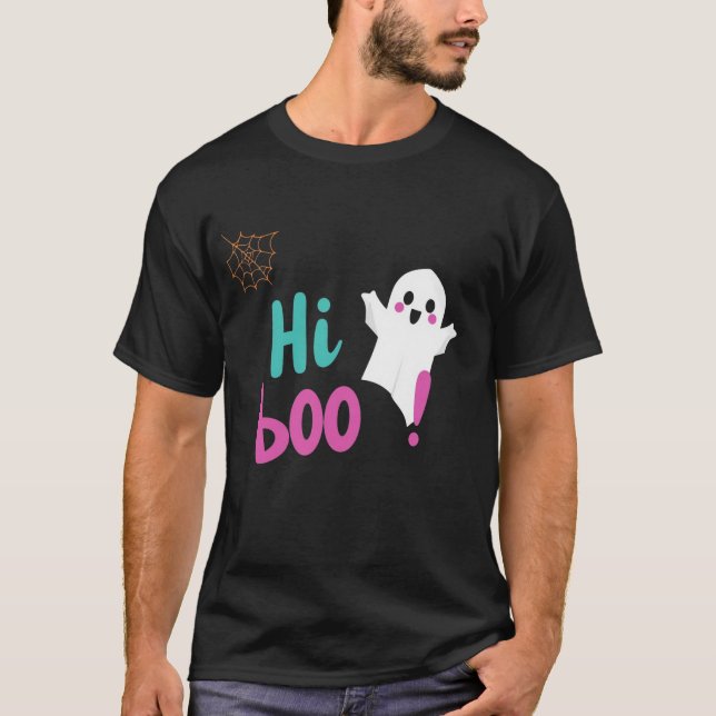 T-shirt Cute "Hi Boo!" (Devant)