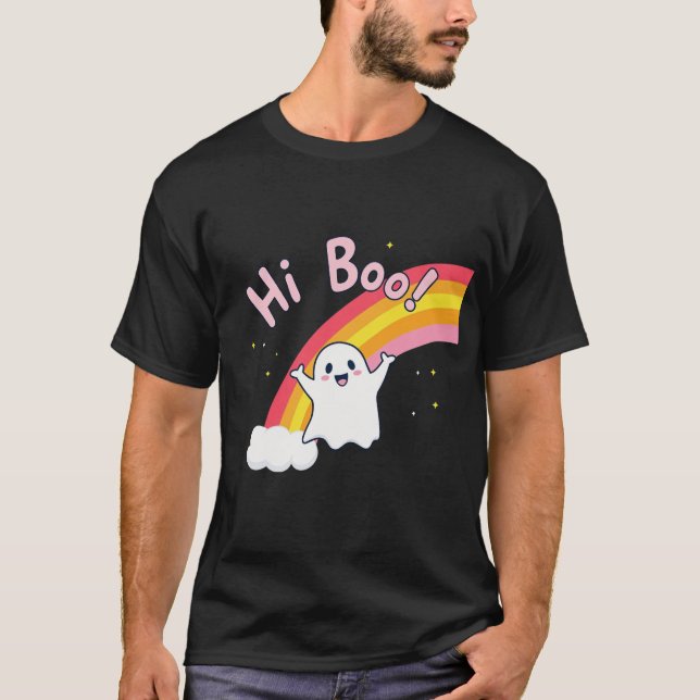 T-shirt Cute "Hi Boo!" (Devant)
