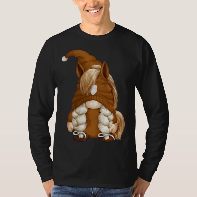 T-shirt Cute Hobby Horse Show Gnomie For Women Horse Grand (Devant)