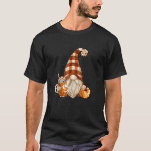 T-shirt Cute Holiday Gnome For Thanksgiving With Fall Pump
