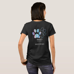 T-shirt Cute holographique chien Walker Groomer