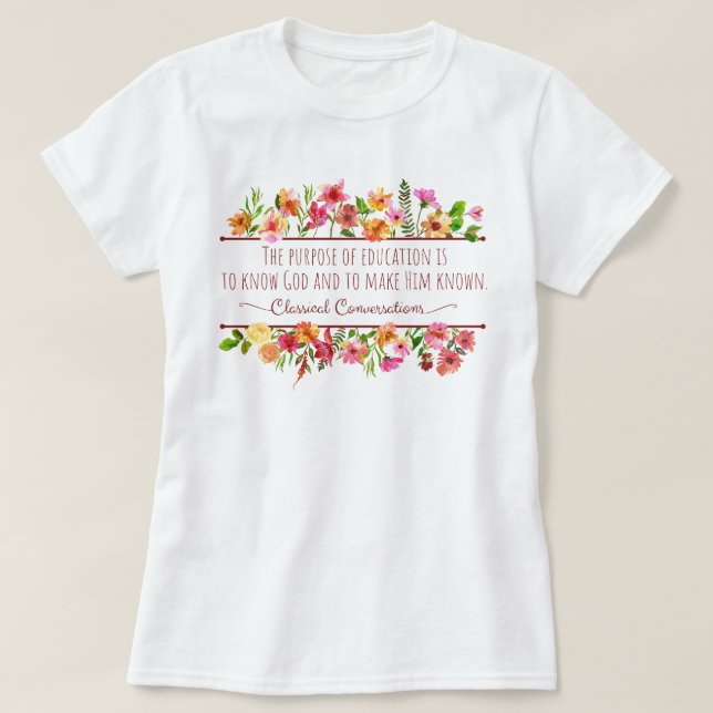T-shirt Cute Homeschool enseignant Conversations classique (Design devant)