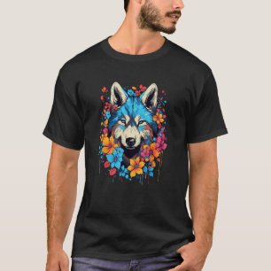 T-shirt Cute Huskey Chien Chien Chien Chien Hommes Femmes 