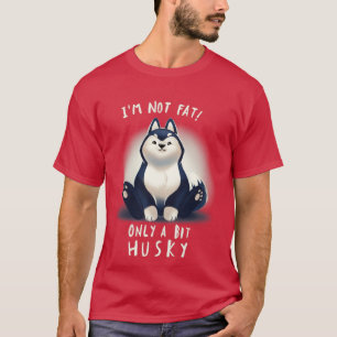 T-shirt Cute Husky Chig Pun Chubby Fluffy Animal Je ne sui
