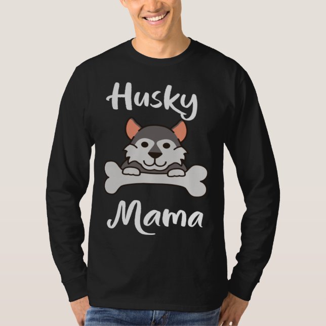 T-shirt Cute Husky Mama Womens Dog Mom   1 (Devant)