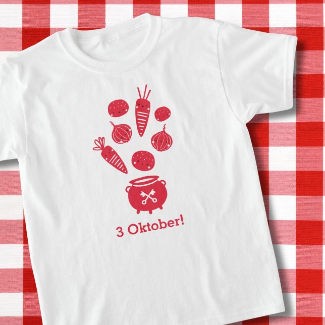 T-shirt Cute Hutspot 3 Oktober Leidens ontzet rood avec (Créateur téléchargé)