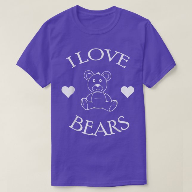 T-shirt Cute I Love Oears Cadeaux Ours Lover570 (Design devant)