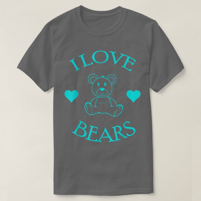 T-shirt Cute I Love Oears Cadeaux Ours Lover 565 (Design devant)