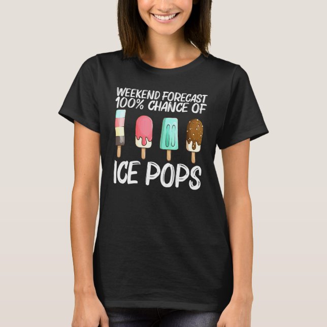 T-shirt Cute Ice Pop Pour Hommes Femme Crème Glace Gelée N (Devant)