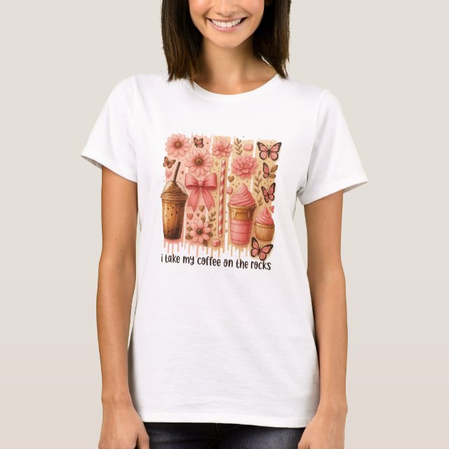T-shirt Cute Iced Coffee Lover  (Devant)