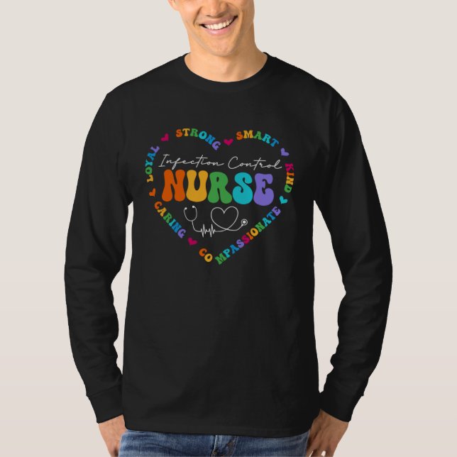 T-shirt Cute Infection Control Nurse Appreciation Nursing  (Devant)