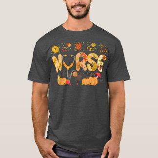 T-shirt Cute Infirmière Thanksgiving Day Incroyable Travai
