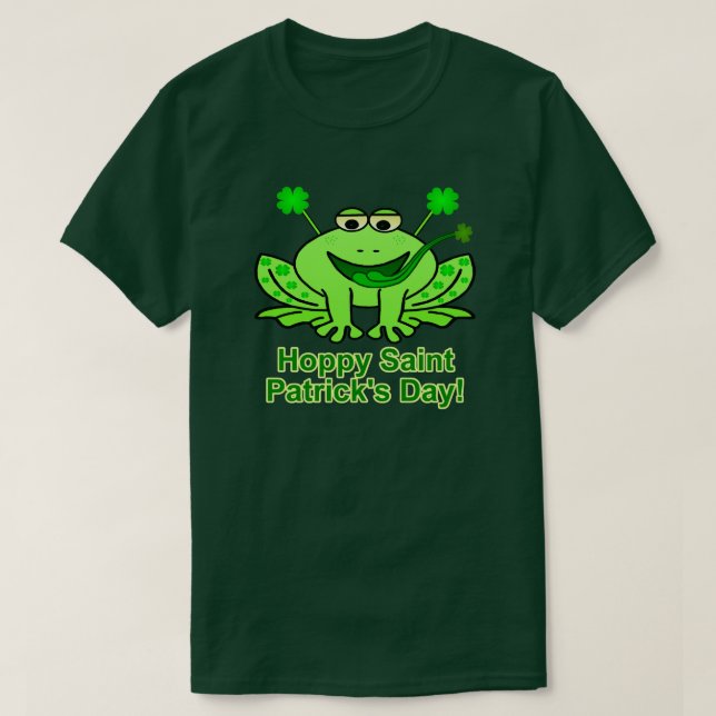 T-shirt Cute Irlandaise Saint Patrick's Day Frog (Design devant)