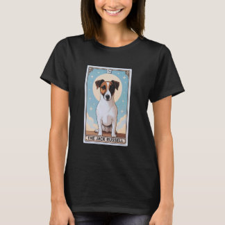 T-shirt Cute Jack Russell Terrier Carte Tarot Lune Hommes