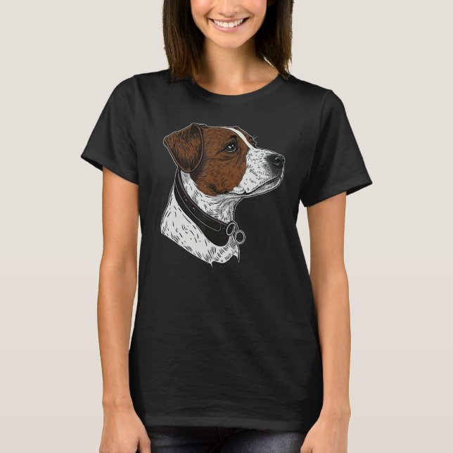 T-shirt Cute Jack Russell Terrier Dog on Jack Russell Terr (Devant)