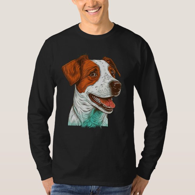 T-shirt Cute Jack Russell Terrier Dog on Jack Russell Terr (Devant)