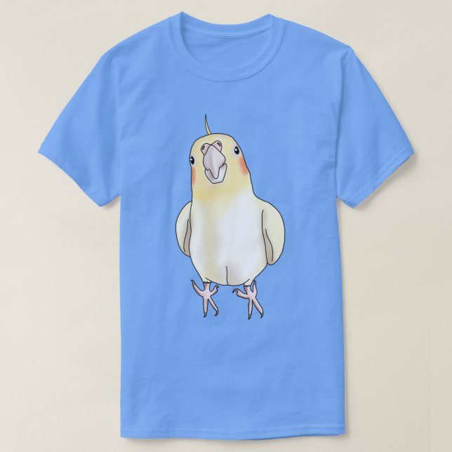 T-shirt Cute jaune Lutino Cockatiel (Design devant)