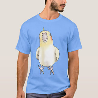 T-shirt Cute jaune Lutino Cockatiel