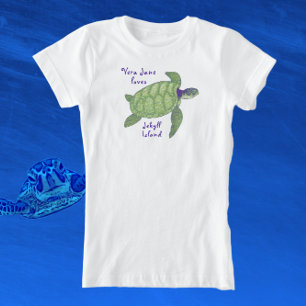 T-Shirt Cute Jekyll Island Florida Sea Turtle