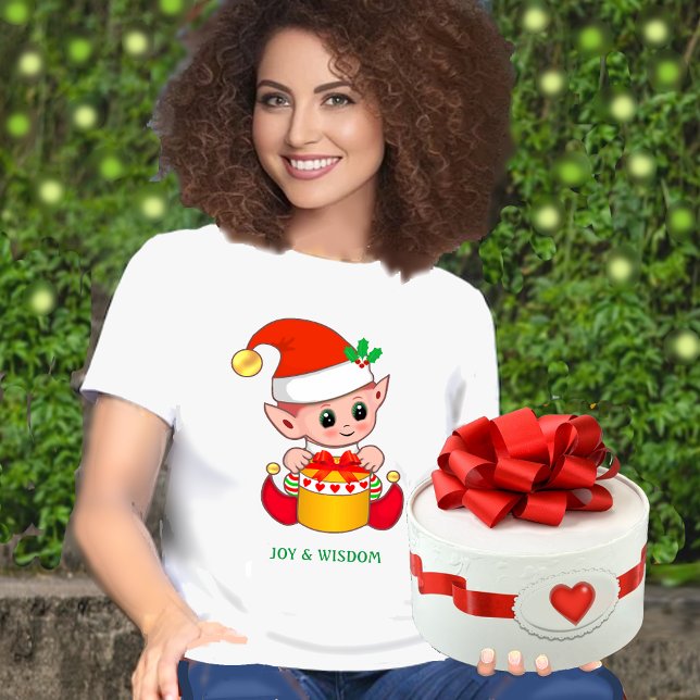 T-shirt Cute Jolly Elf Christmas (Créateur téléchargé)