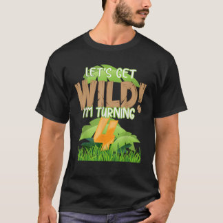 T-shirt Cute Jungle Safari 4e cadeau anniversaire 4 ans B