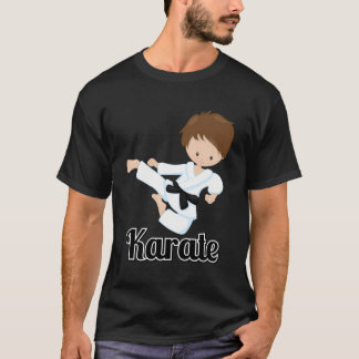 T-shirt Cute Karate Boy Martial Arts Cadeau