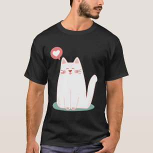 T-shirt Cute Kawaii Amoureux des chats Kitten Cadeau
