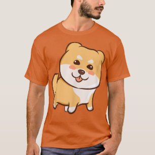 T-shirt Cute Kawaii Anime - Chien chiot Shiba Inu - Kawaii