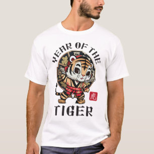 T-shirt Cute Kawaii Asiatique Chinois Tigre Zodiac Année l