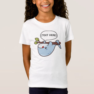 T-Shirt Cute Kawaii Baleine accrochée à la branche