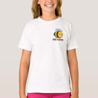 T-shirt Cute Kawaii Bee 'Bee Happy' Inspirational Pun