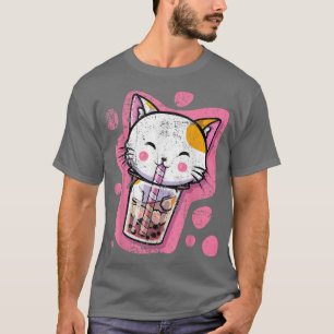 T-shirt Cute Kawaii Chat Bubble Thé Anime Japonaise