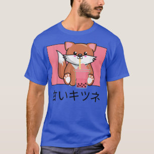 T-shirt Cute Kawaii Fo Boissons Bubble Thé Japonais I Love