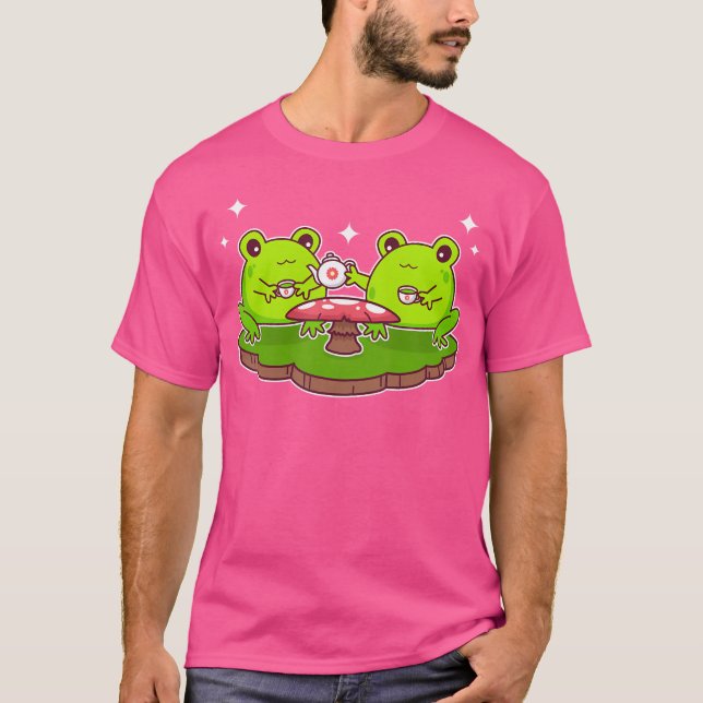 T-shirt Cute Kawaii Frogs (Devant)