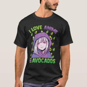 T-shirt Cute Kawaii - I Love Tacos And Anime - Otaku Guy -